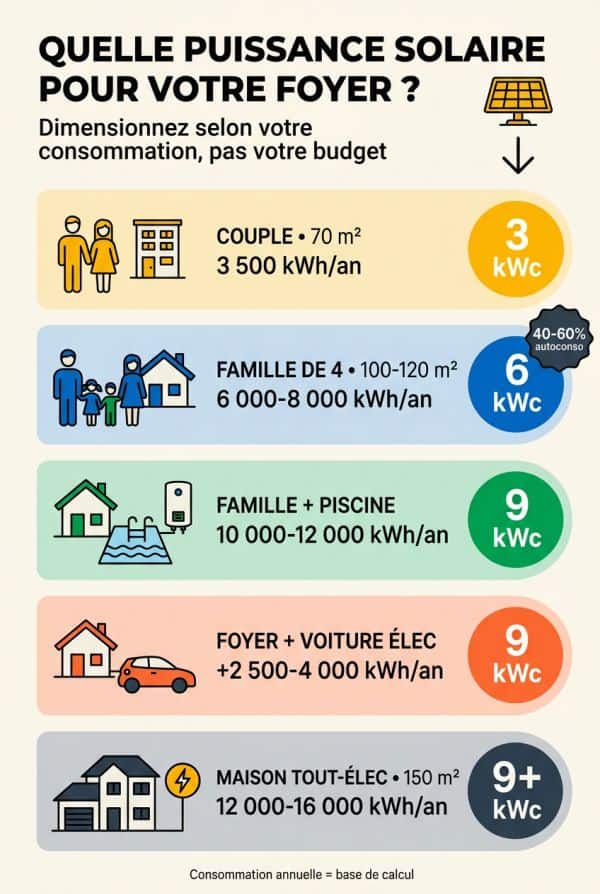 Grille de décision selon votre profil de consommation