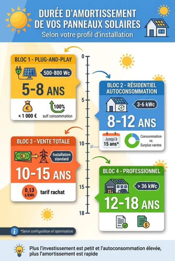 Les fourchettes réalistes selon votre profil d'installation
